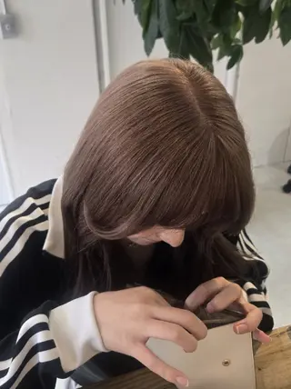 セミロング カラー JESTER 烏丸御池のヘアスタイル
