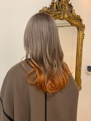 セミロング ダブルカラー/透明感 💈JUNYA💈のヘアスタイル