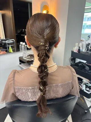 ロング ヘアアレンジ 🦄艶髪育毛🌟毛髪 診断/セット/駒井のヘアスタイル