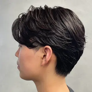 ミディアム パーマ ヘアアレンジ メンズ fifth 石川 凪のヘアスタイル