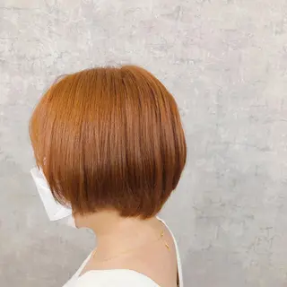 ショート カラー ヘアアレンジ ネイル マツエク・マツパ エビスザキレン／メン ズ／心斎橋🌳のヘアスタイル