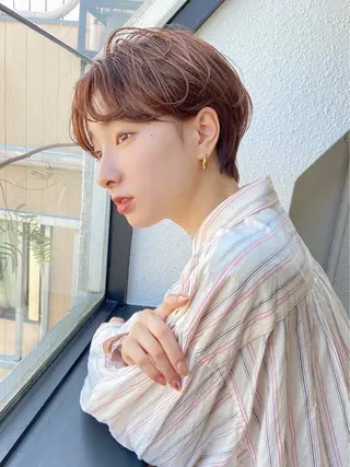 ショート カラー 🦋透明感カラー🦋 なつやのヘアスタイル