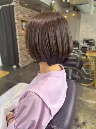 ショート 縮毛矯正／レイヤー／ 🌼mizukiのヘアスタイル