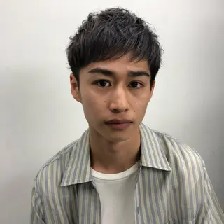 メンズ happy  man 🌸クロスパーマ🌸のヘアスタイル