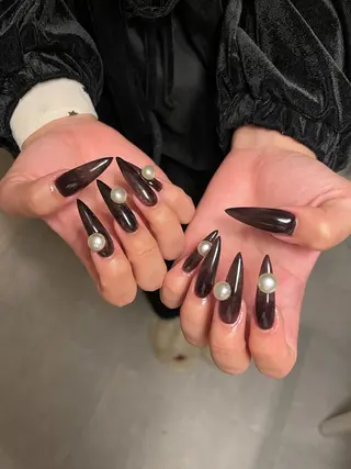 ロング 鈴木 るなのネイルデザイン