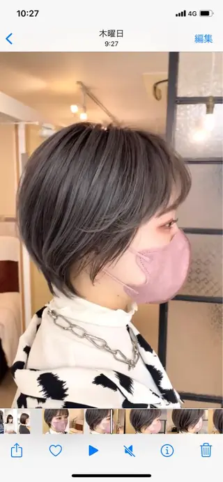 ショート カラー 平田 健一のヘアスタイル