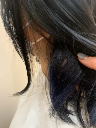 セミロング 縮毛矯正・透明感 カラー💙acoのヘアスタイル