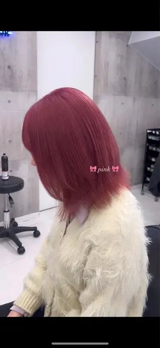 ミディアム カラー ハイトーン/ゆるふわ 🧚𖥔ׁTOMO♡のヘアスタイル