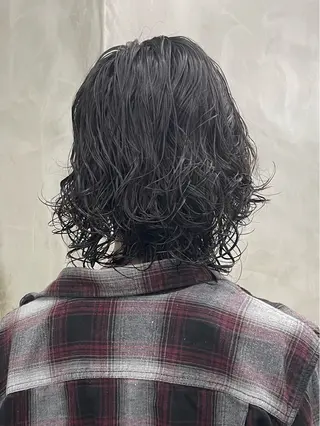 パーマ メンズ メンズカット パーマ[佐橋]のヘアスタイル