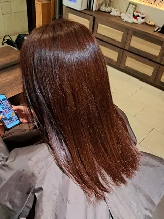 カラー HARUKA🤍🫧 カラーモデルのヘアスタイル