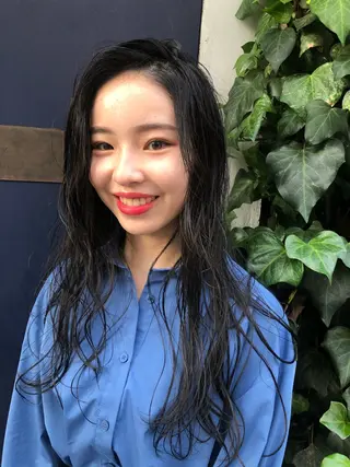 ロング カラー イメチェン美容師⭕️ 富永健太のヘアスタイル