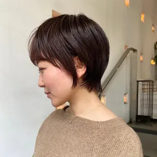 ショート カラー ヘアアレンジ ナカジマ ボブ/レイヤーのヘアスタイル