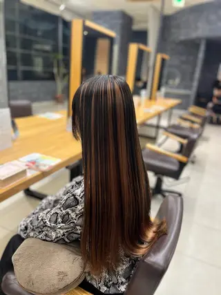 ロング カラー 🩵さき🤍 可愛いを叶える美容師のヘアスタイル