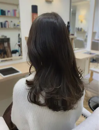 セミロング 大人韓国ヘア🎀 しょうこLuanaのヘアスタイル