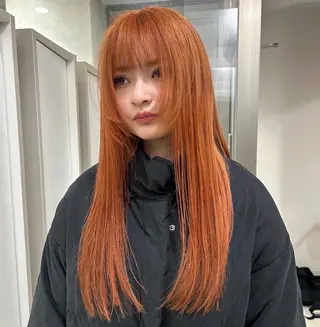 ロング カラー ブリーチモデル yumekaのヘアスタイル
