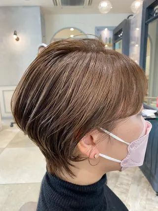 ショート くびれショート・ボブ カットorパーマ特化のヘアスタイル