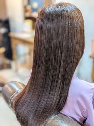 カラー 髪質改善gluck 講習会モデル募集中のヘアスタイル