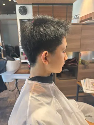 ショート メンズ カトウ ヒロキのヘアスタイル