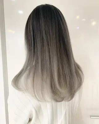 セミロング カラー パーマ 【公式】amble luxe池袋東口🩷のヘアスタイル