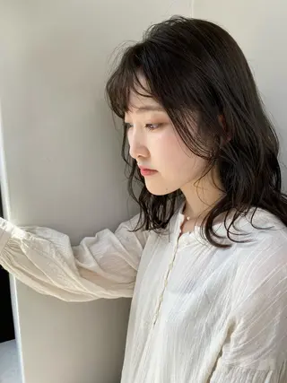 セミロング カラー アレンジ指名 no.1✨ｈａｋｏのヘアスタイル