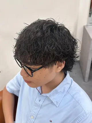 パーマ メンズ 梅田/全パーマ特化/ ケアパーマ/秋本大智のヘアスタイル