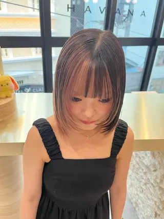 ショート カラー レイヤー似合わせ 透明感カラーりきやのヘアスタイル