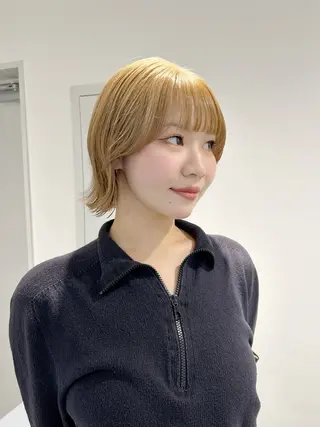 ショート カラー 池袋/小顔レイヤー/ 顔まわり/taigaのヘアスタイル