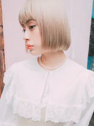 ミディアム カラー レイヤー/ブリーチ/ 渋谷/ルル🌿のヘアスタイル