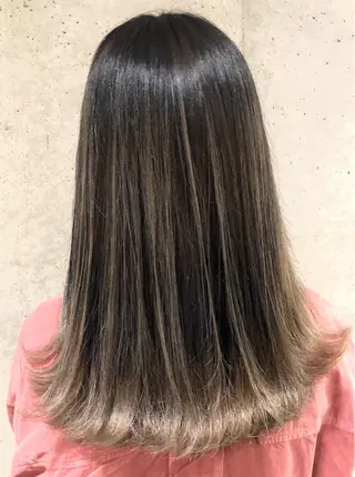 ミディアム カラーモデル募集中 美容室ハピスのヘアスタイル
