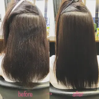 ロング 縮毛矯正&髪質改善 MAILHAIRのヘアスタイル