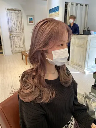 ミディアム カラー ブリーチ koheiのヘアスタイル