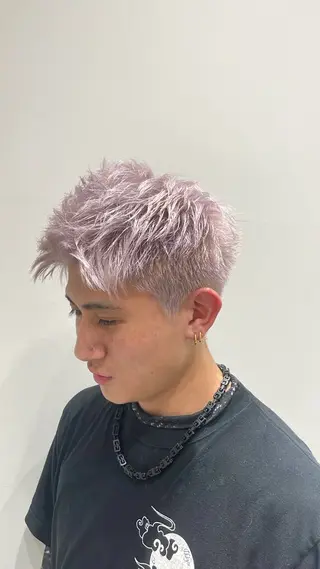 カラー メンズ 無料ショートモデル 募集中❗️秋山ひらいのヘアスタイル