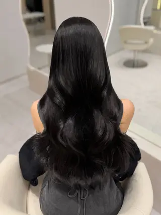 ロング カラー 𝑹𝒊𝒉𝒐🎀 名駅/大人韓国ヘアのヘアスタイル