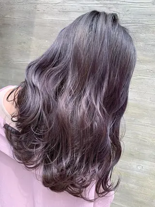 ロング カラー 天野 開のヘアスタイル