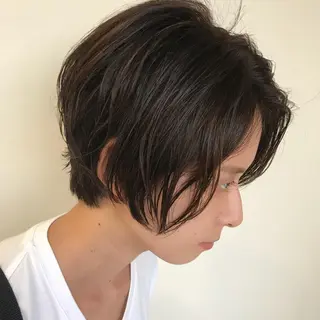 ショート 顔まわり🤍小顔 カット🤍みさきのヘアスタイル