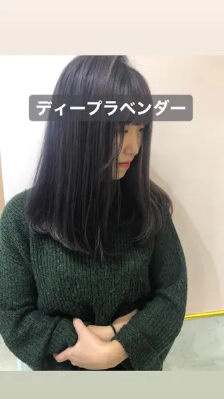 セミロング カラー 店長 小池アキトのヘアスタイル