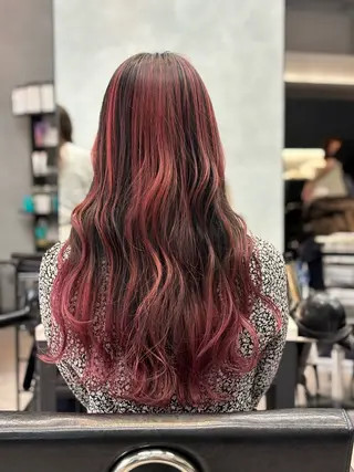 ロング カラー 🎀♥️推しカラー tomoka💜🍭のヘアスタイル