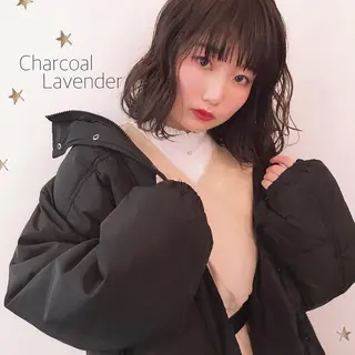 ミディアム カラー 市川 千夏のヘアスタイル