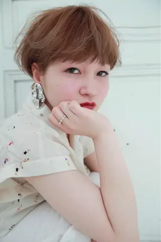 ショート カラー パーマ ヘアアレンジ メンズ キッズ ネイル マツエク・マツパ EnBlesS西宮 マンツーマン神道有基のヘアスタイル