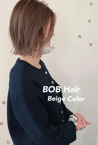 ミディアム カラー 市川 千夏のヘアスタイル