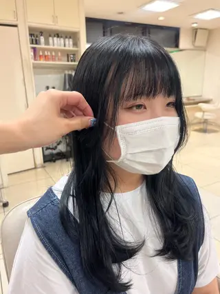 ミディアム 🤍ちなみ 🤍のヘアスタイル