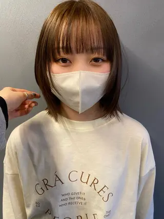 ミディアム カラー 砂原 ひよりのヘアスタイル