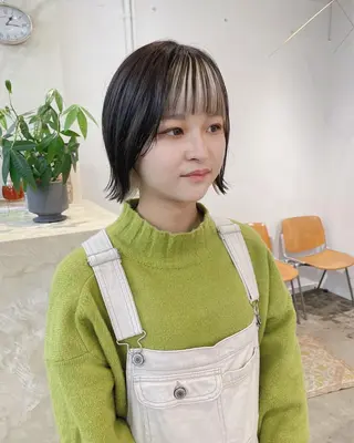 ミディアム カラー スギヤマ ショウゴのヘアスタイル