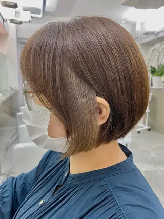 ショート カラー ヘアアレンジ 💫お呼ばれヘア💫 men's✨ともえ✨のヘアスタイル