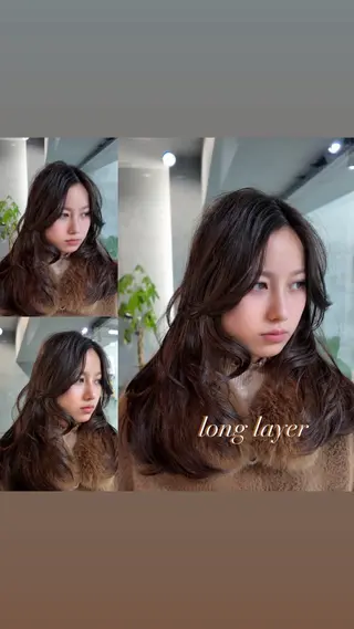 ロング You/透明感カラー レイヤーカット/ボブのヘアスタイル