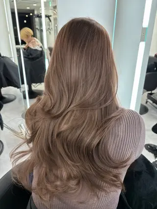 ロング カラー Ardore 韓国風カラー大阪のヘアスタイル
