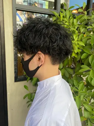 ショート パーマ 【扉gate】野崎 英幸のヘアスタイル