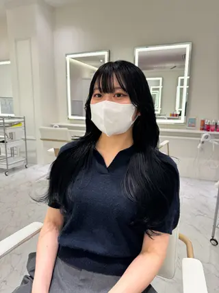 ロング カラー ParveMix🍀 藤原愛未のヘアスタイル