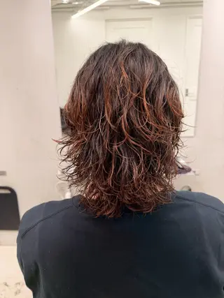 パーマ メンズ メンズ/シャドウ/ 波巻き/kyogoのヘアスタイル