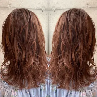 ミディアム カラー ✨縮毛矯正/髪質改善 錦糸町/松坂拓馬のヘアスタイル